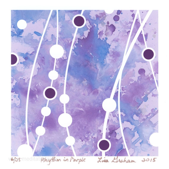 Lisa Graham 3, USA, Rhythm in Purple, Digitalprint, 2015